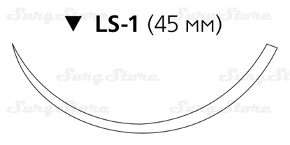 Picture of W9282 Викрил с покрытием фиолетовый 3.0 (2/0) 75 см игла обратно-режущая FSLY