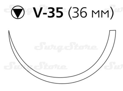 Picture of W9355T ПДС II фиолетовый М3.5 (0) 90см игла колющая таперкат V-35