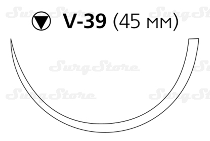 Picture of W9385T ПДС II фиолетовый М4 (1) 90cm игла колющая таперкат V-39