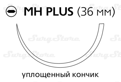 Picture of VCP322H Викрил Плюс фиолетовый М2 (3/0) 70 см игла колющая МН Plus