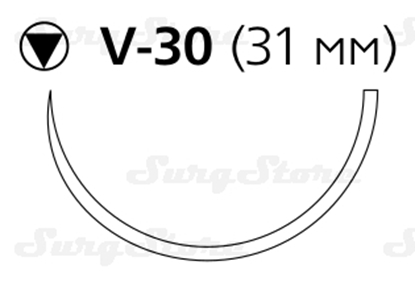 Picture of VCP9360H Викрил Плюс фиолетовый М3 (2/0) 70 см игла таперкат V-30